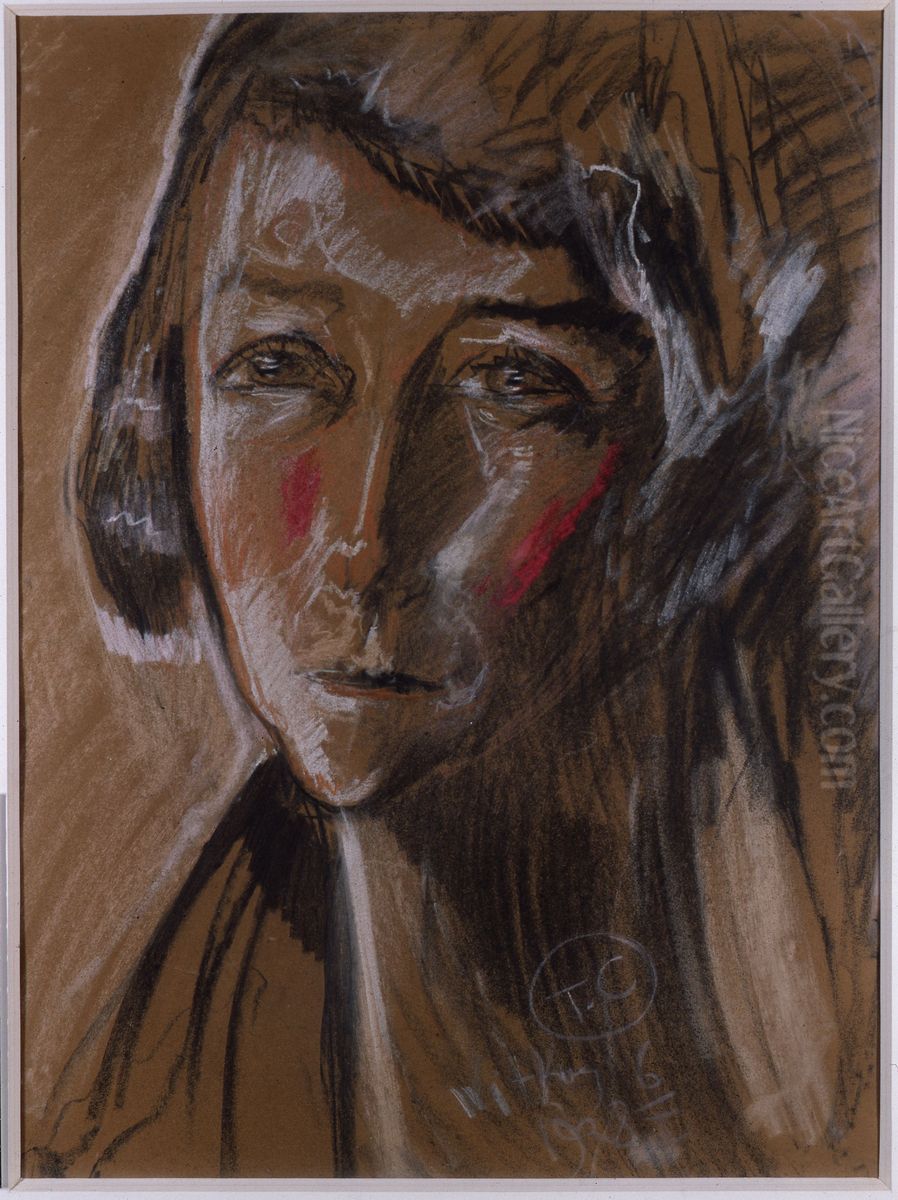 Portret Zofii Humpola-Msciwujewskiej Oil Painting by Stanislaw Ignacy Witkiewicz (Witkacy)