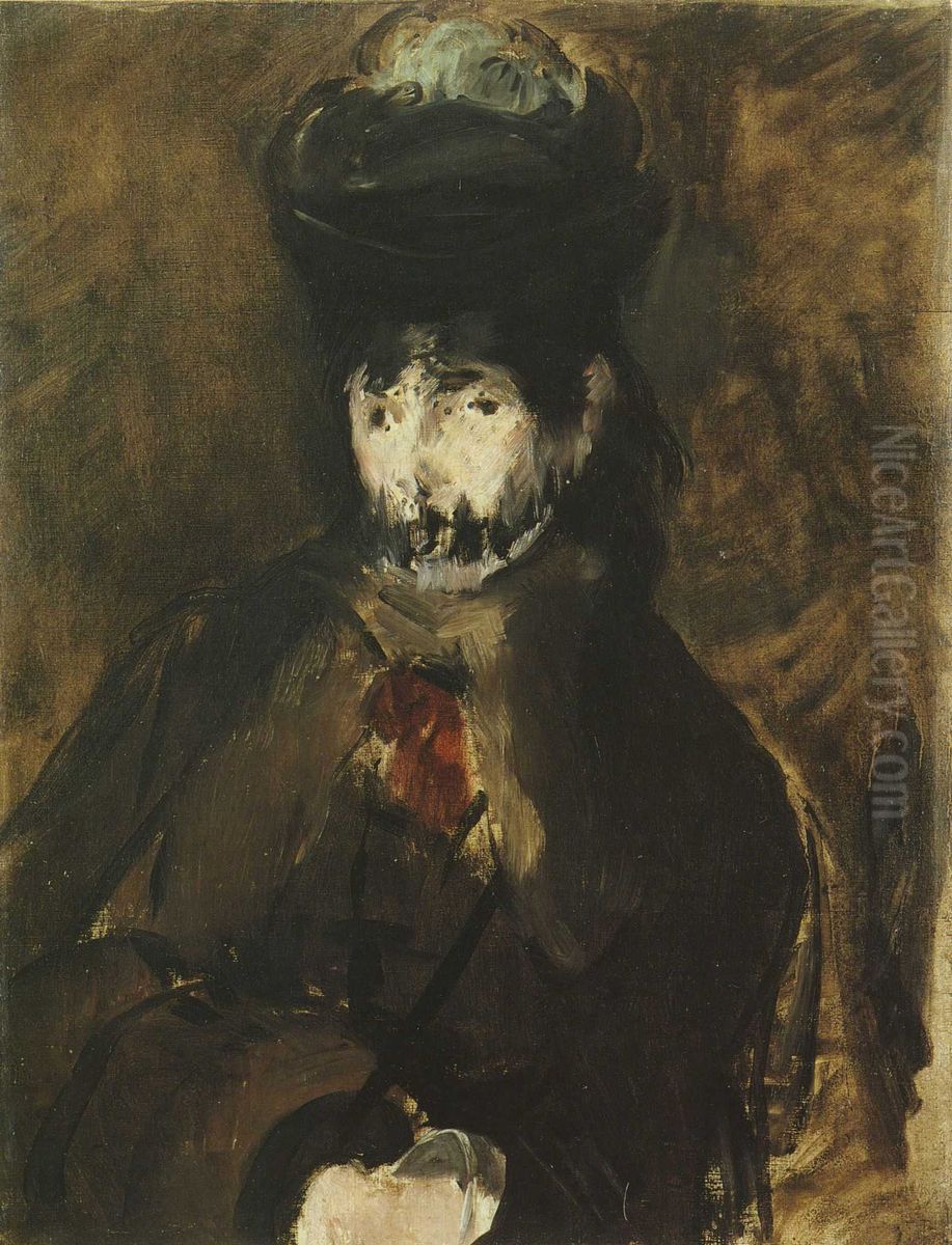 Jeune femme voilee Oil Painting by Edouard Manet