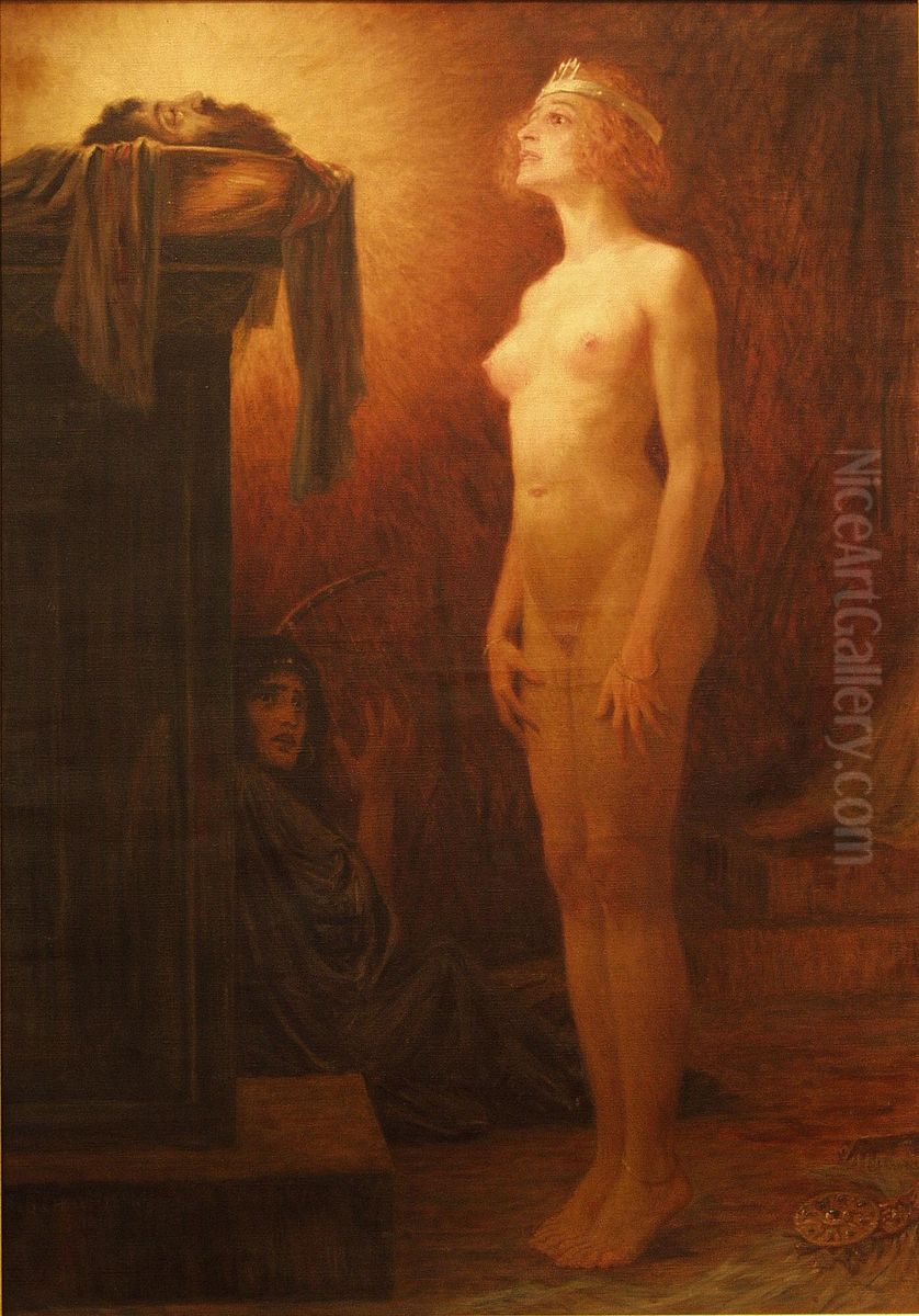 Salome Oil Painting by Bela Cikos Sesija