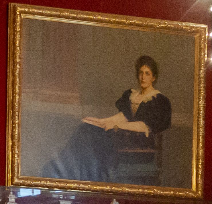 Portrait of Ebba von Eckermann, nee von Hallwyl (1866 - 1960 ) Oil Painting by Julius Johann Ferdinand Kronberg