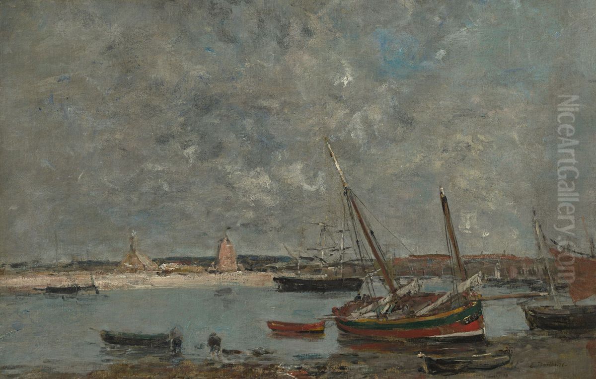 Camaret. Der Hafen Oil Painting by Eugene Louis Boudin