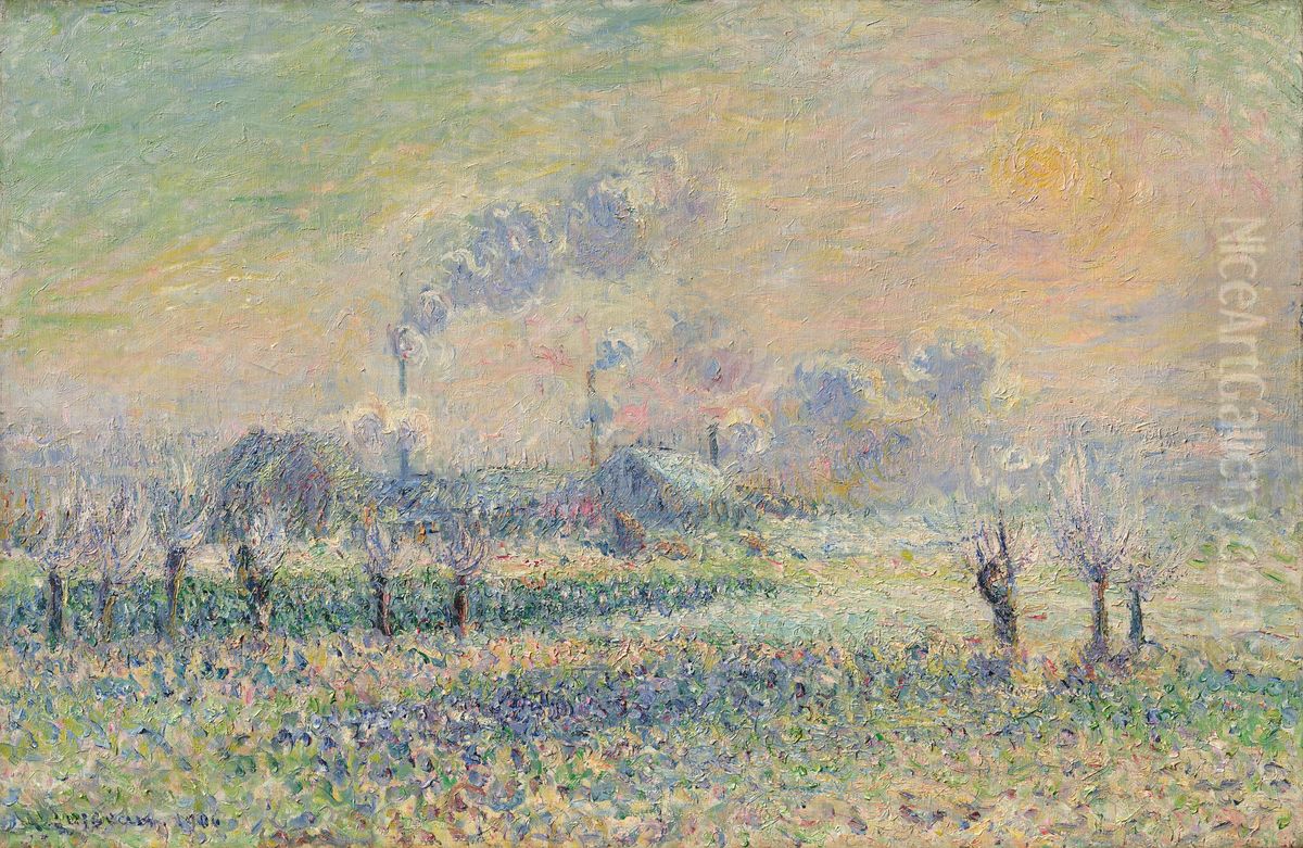 Hoarfrost at Pontoise Oil Painting by Gustave Loiseau