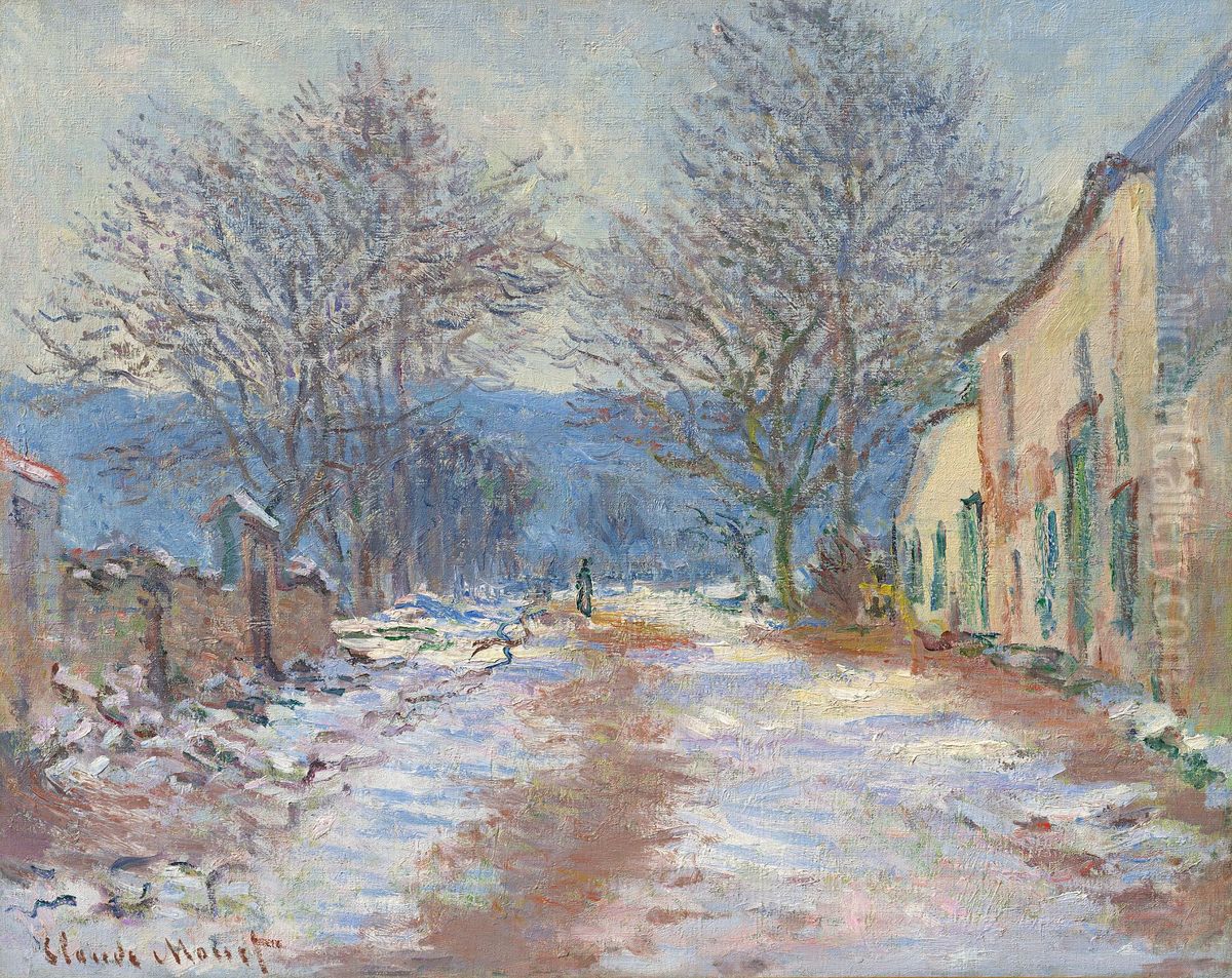 Limetz im Schnee Oil Painting by Claude Oscar Monet