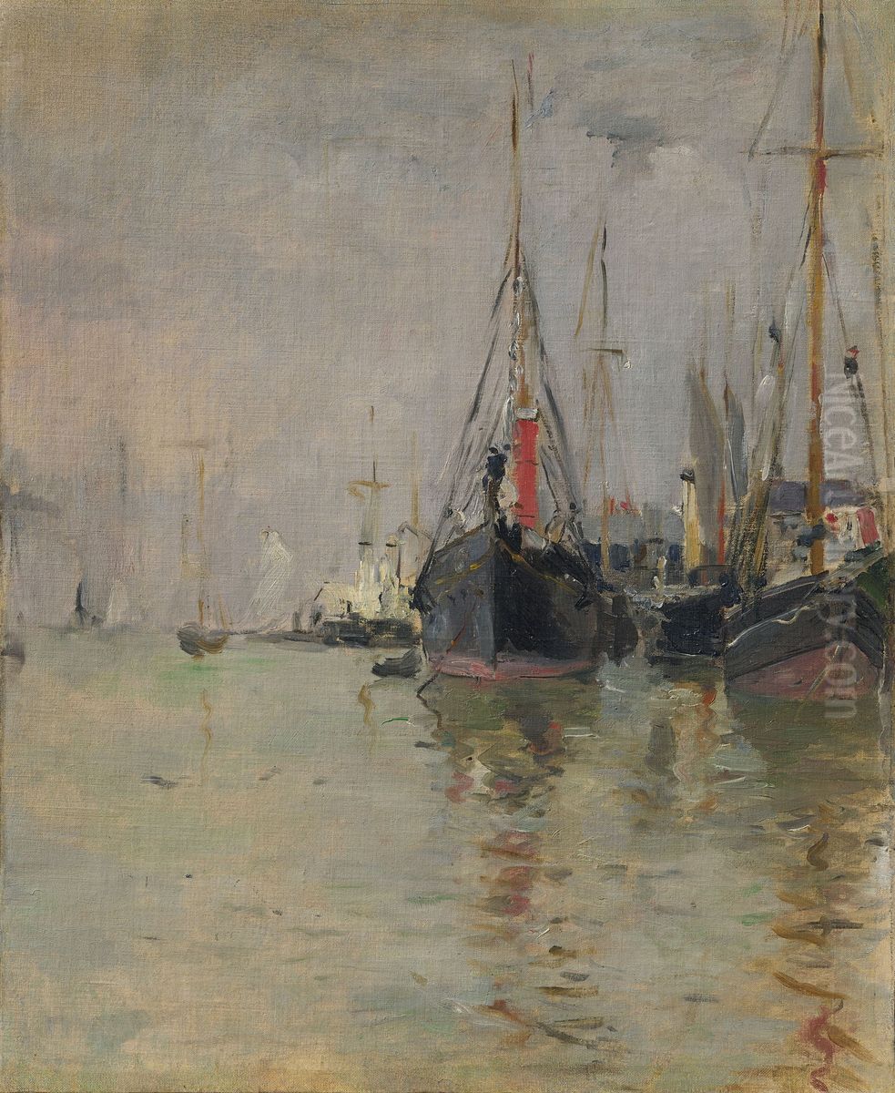 Die Themse Oil Painting by Berthe Morisot