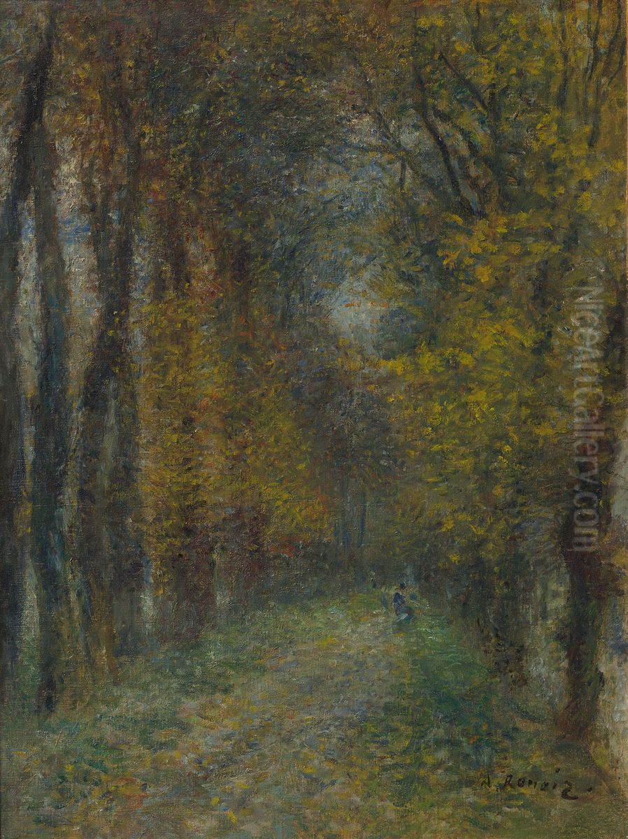 Verschattete Allee Oil Painting by Pierre Auguste Renoir