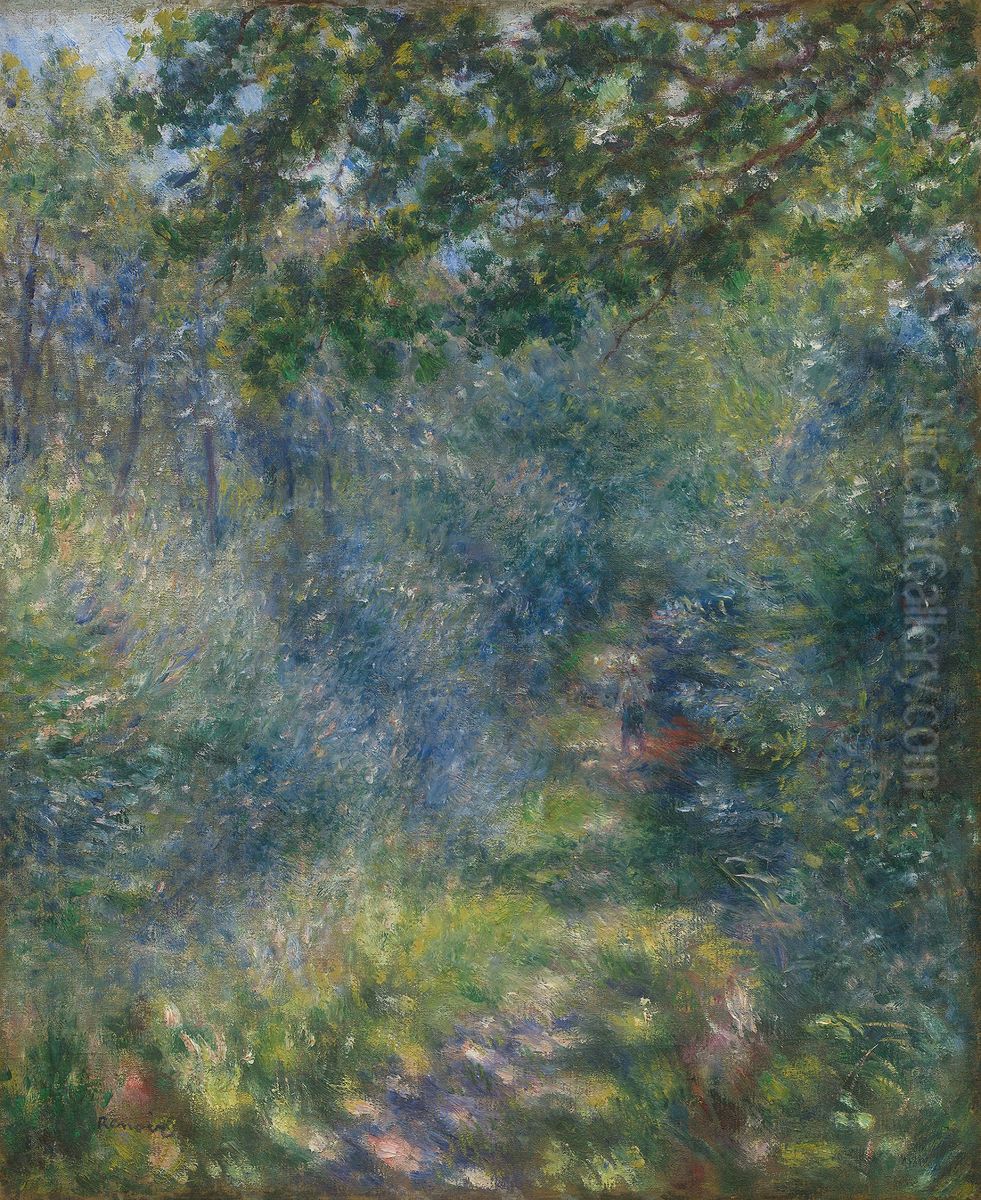 Path in the Forest Oil Painting by Pierre Auguste Renoir