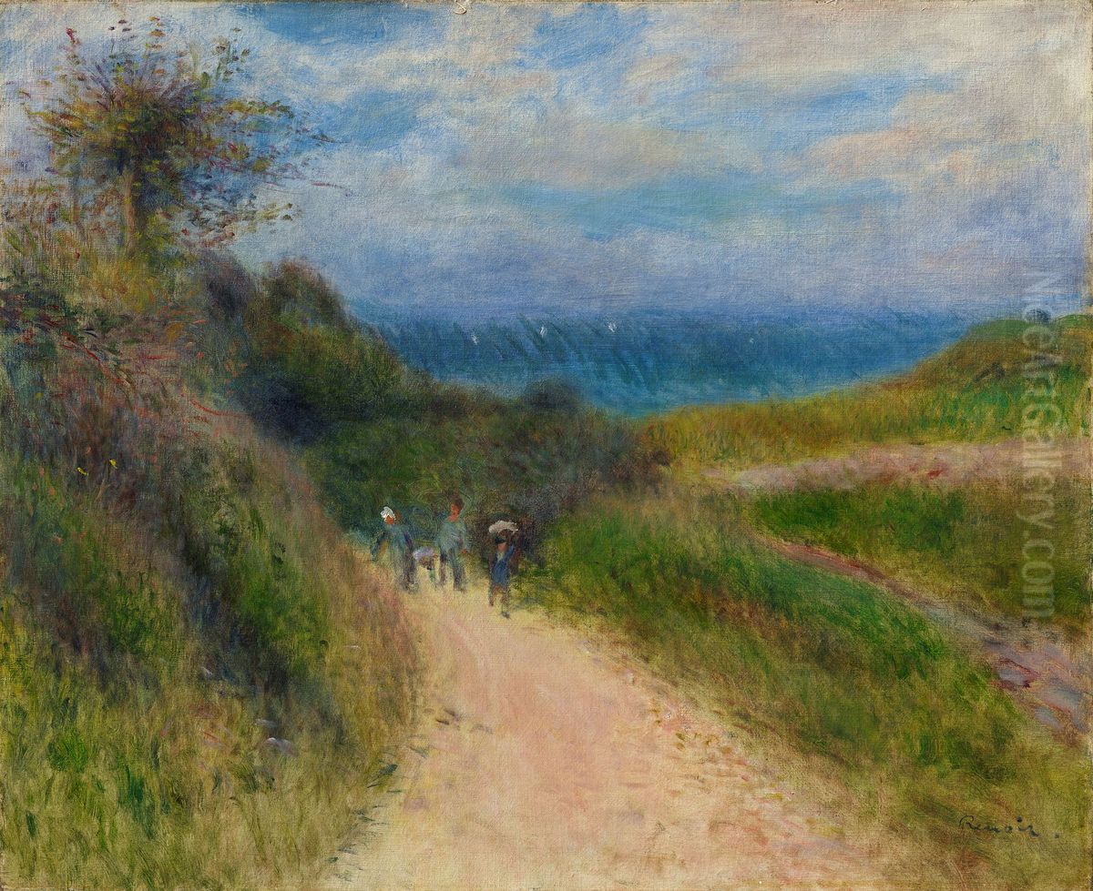 Strasse nach Berneval Oil Painting by Pierre Auguste Renoir