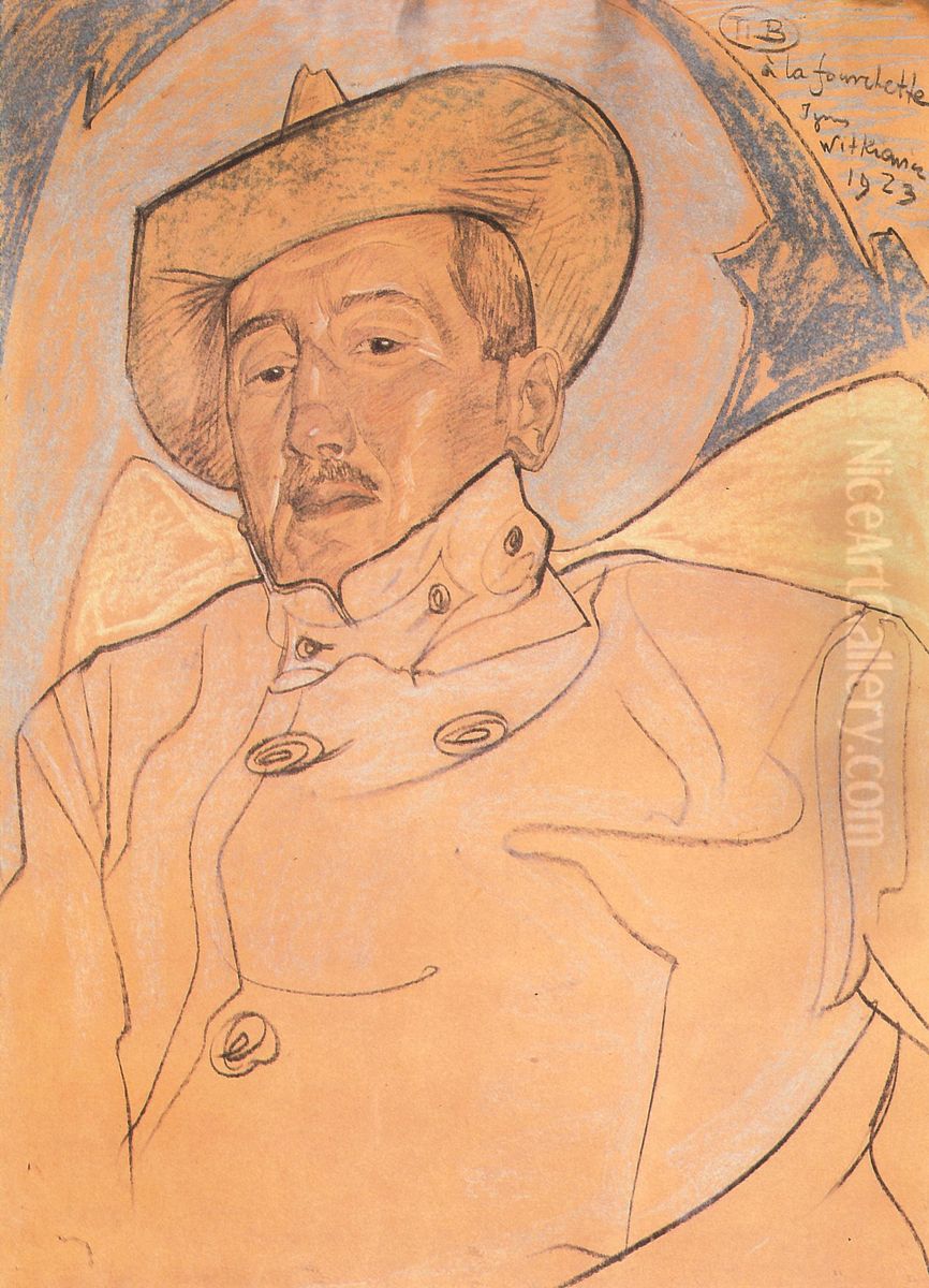 Portret Edmunda Biedera Oil Painting by Stanislaw Ignacy Witkiewicz (Witkacy)