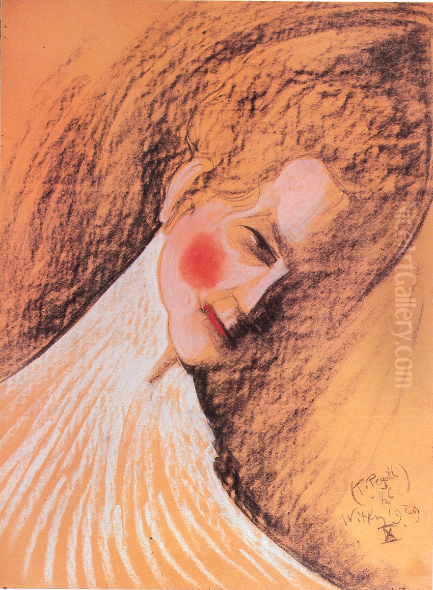 Portret Heleny Bialynickiej-Biruli Oil Painting by Stanislaw Ignacy Witkiewicz (Witkacy)