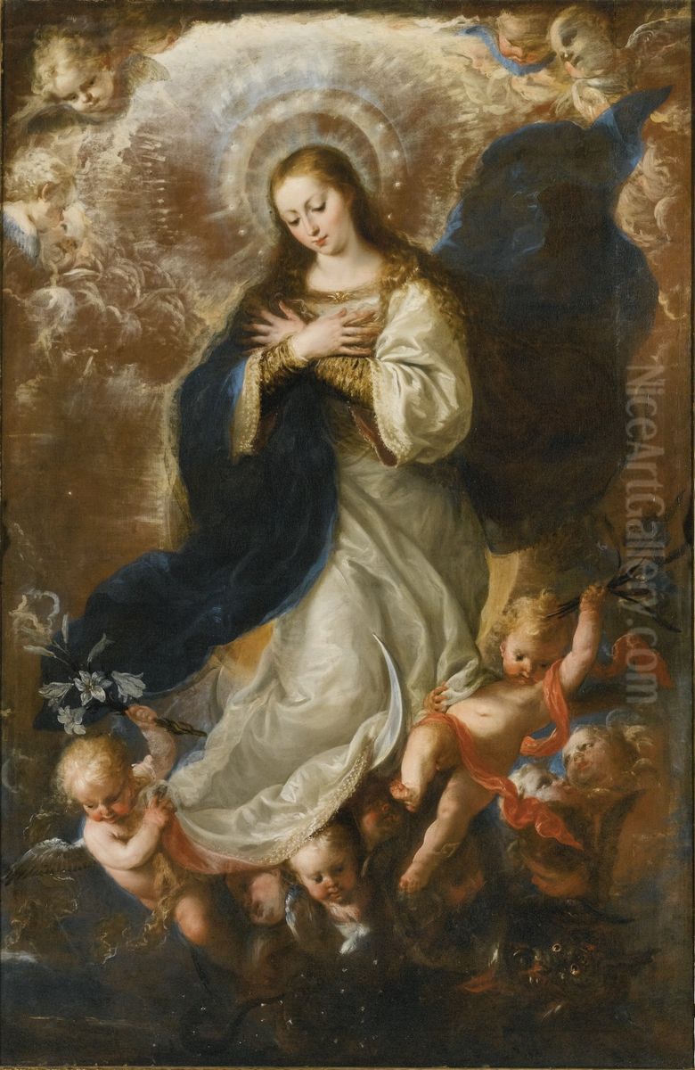 Inmaculada Concepcion Oil Painting by Mateo Cerezo