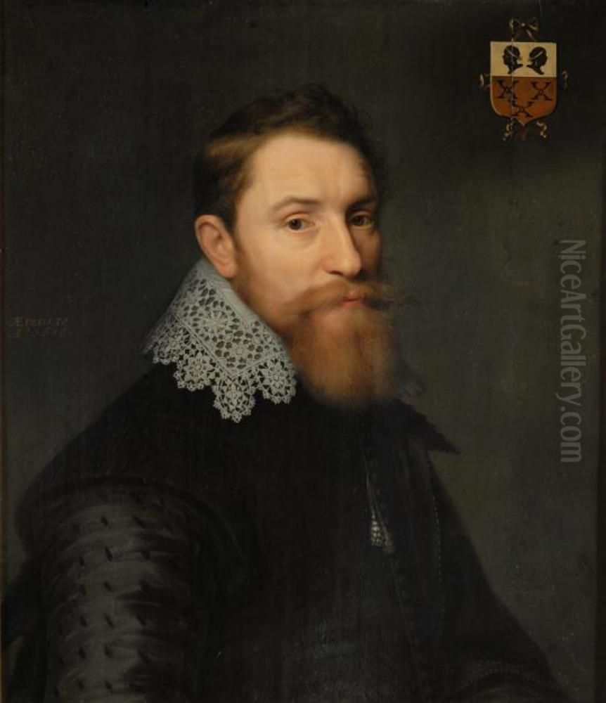 Portrait of Lieven van Loon (1579/1580-...) Oil Painting by Michiel Jansz. van Mierevelt