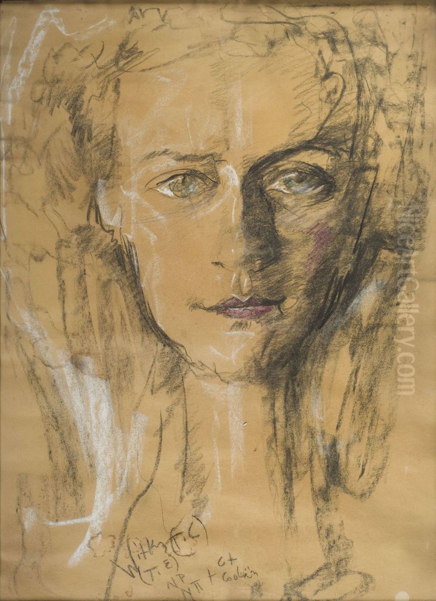 Portret kobiety Oil Painting by Stanislaw Ignacy Witkiewicz (Witkacy)