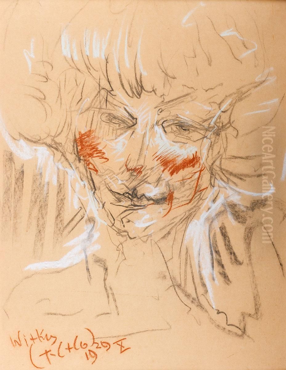 Portrait of Idalia Iwanowska Oil Painting by Stanislaw Ignacy Witkiewicz (Witkacy)