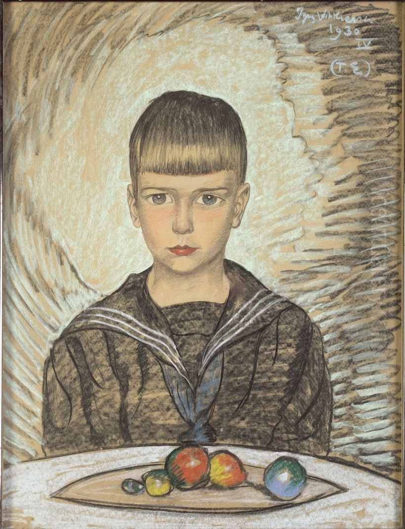 Portret Jozefa Januszkowskiego Oil Painting by Stanislaw Ignacy Witkiewicz (Witkacy)