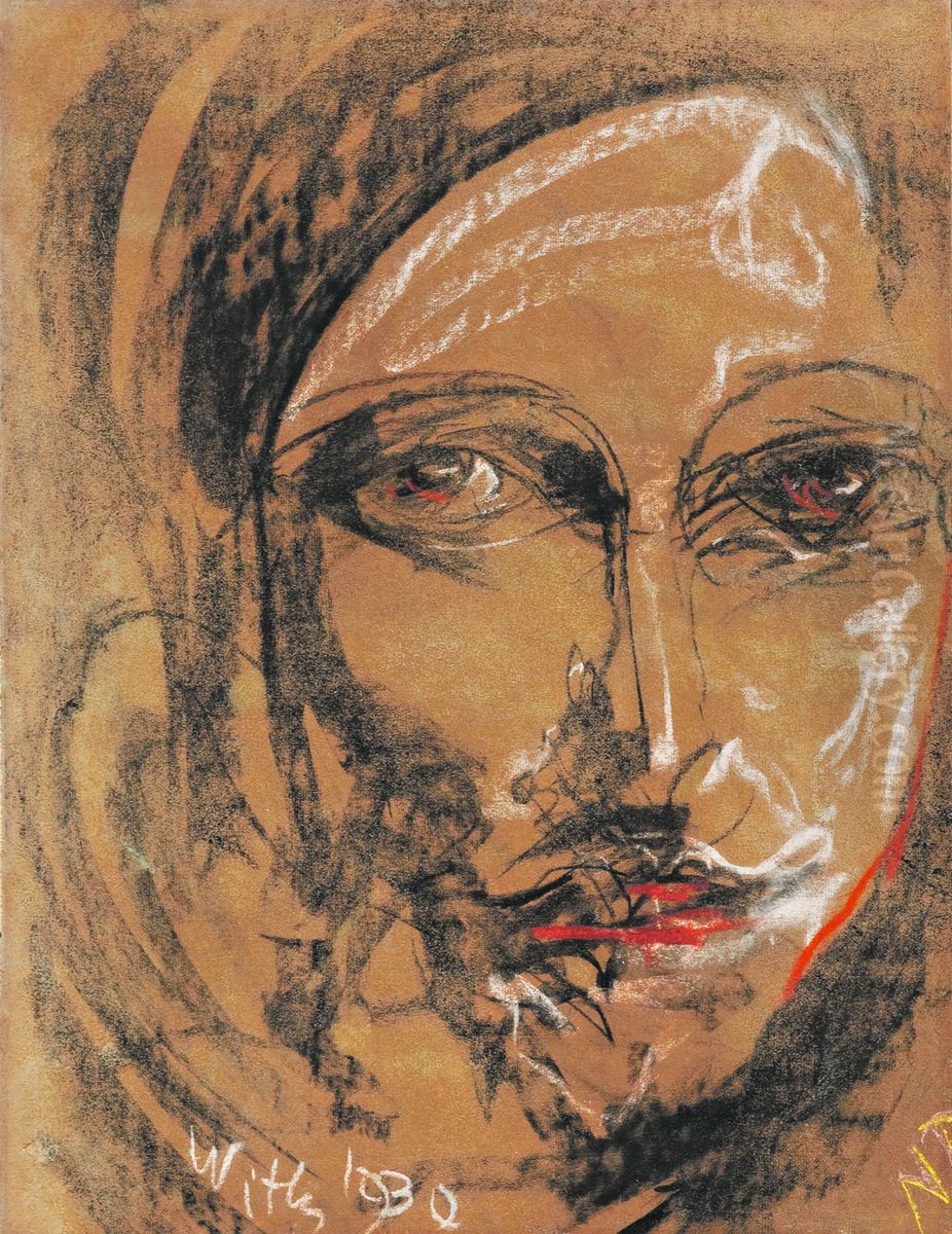 Portrait of a woman Oil Painting by Stanislaw Ignacy Witkiewicz (Witkacy)