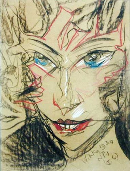 Portret kobiecy Oil Painting by Stanislaw Ignacy Witkiewicz (Witkacy)