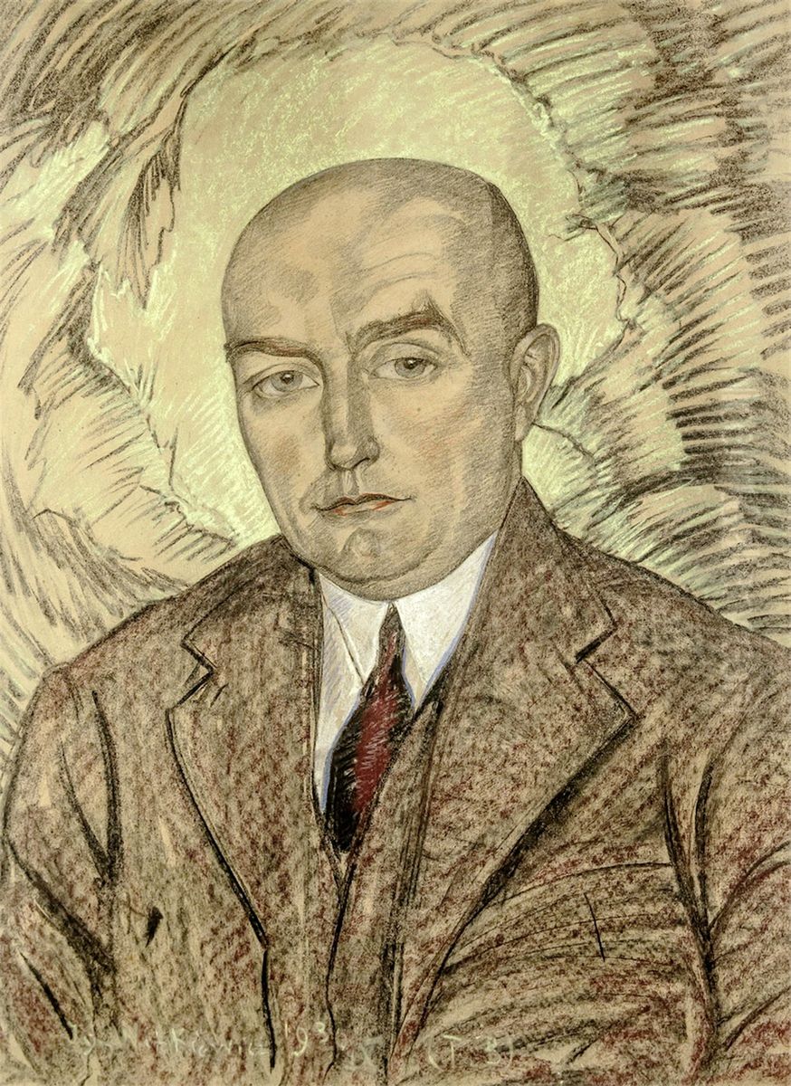 Portret mezczyzny Oil Painting by Stanislaw Ignacy Witkiewicz (Witkacy)