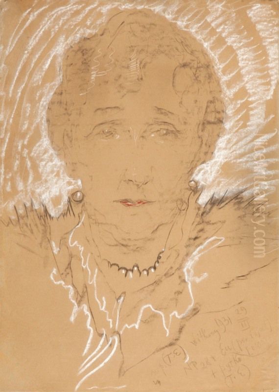 Portret kobiety Oil Painting by Stanislaw Ignacy Witkiewicz (Witkacy)