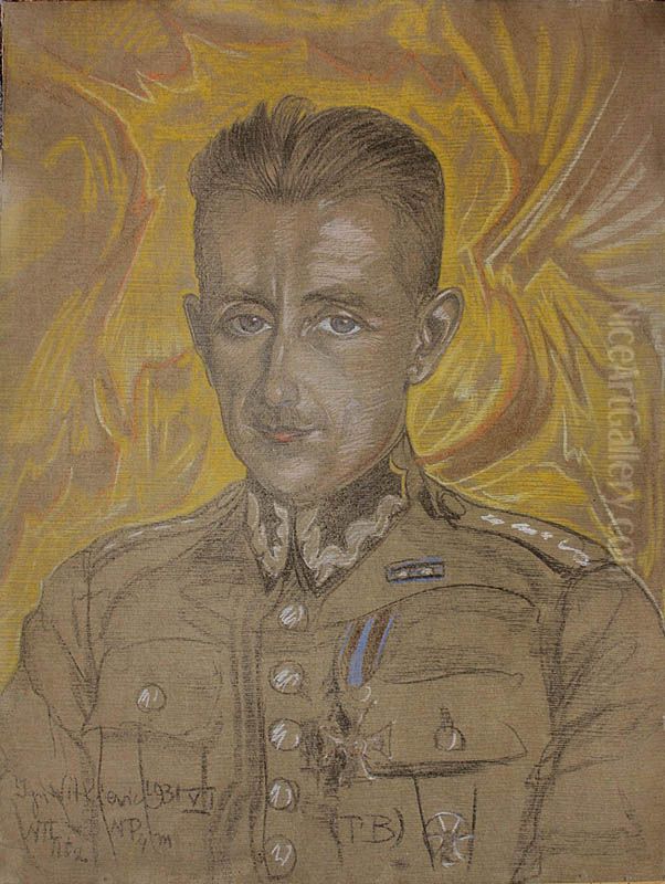 Portrait of Marian Pacholski Oil Painting by Stanislaw Ignacy Witkiewicz (Witkacy)