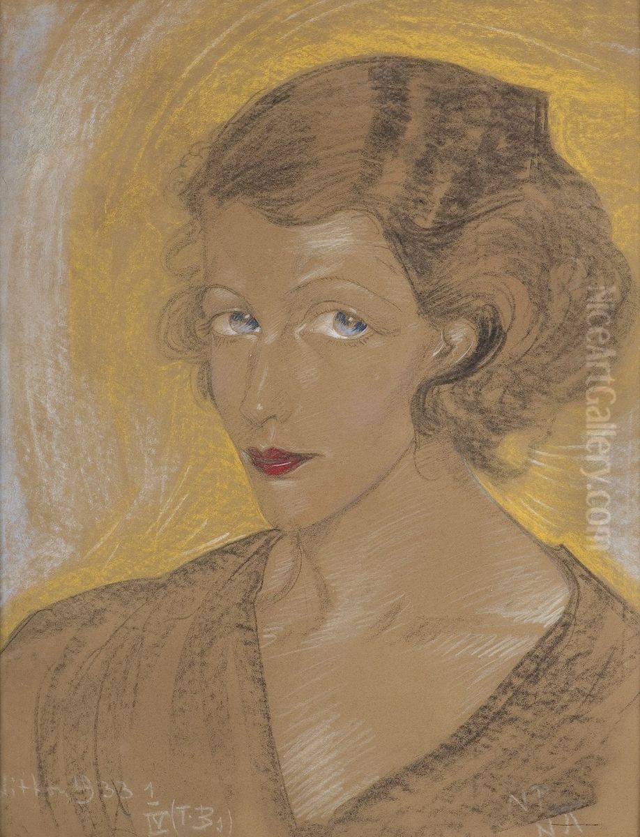 Portret kobiecy Oil Painting by Stanislaw Ignacy Witkiewicz (Witkacy)