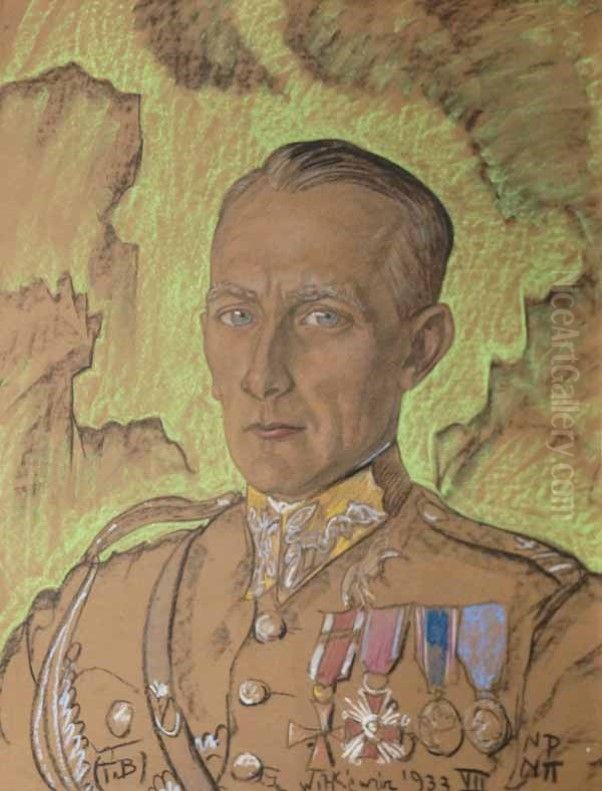 Portrait of Felicjan Sterb Oil Painting by Stanislaw Ignacy Witkiewicz (Witkacy)