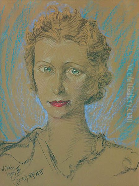 Woman's portrait Oil Painting by Stanislaw Ignacy Witkiewicz (Witkacy)