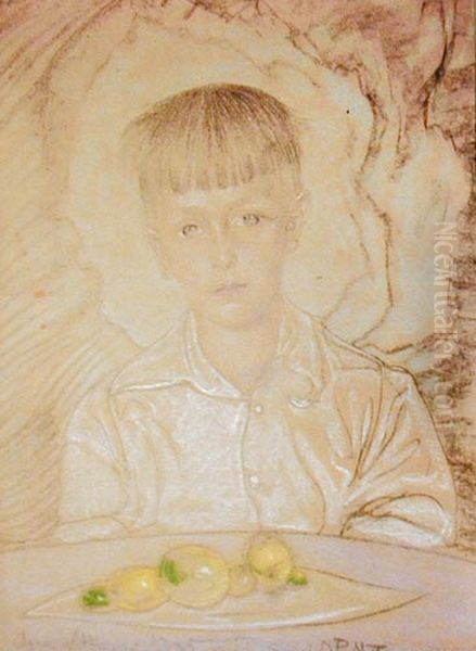 Portrait of a boy Oil Painting by Stanislaw Ignacy Witkiewicz (Witkacy)