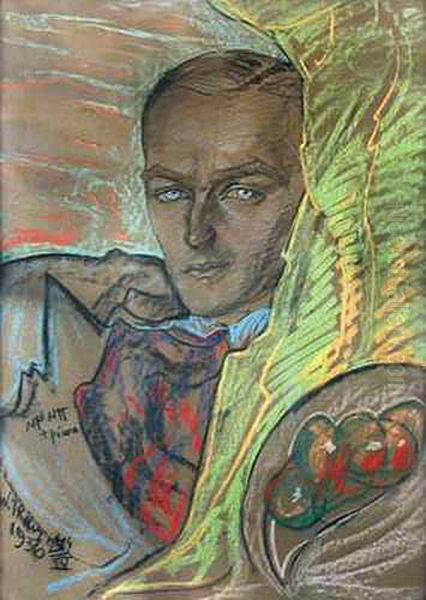 Portret mezczyzny Oil Painting by Stanislaw Ignacy Witkiewicz (Witkacy)