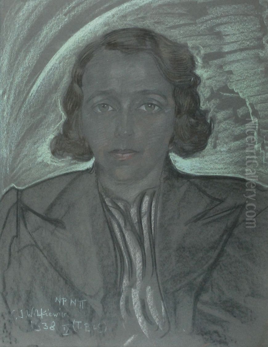 Portret kobiety Oil Painting by Stanislaw Ignacy Witkiewicz (Witkacy)