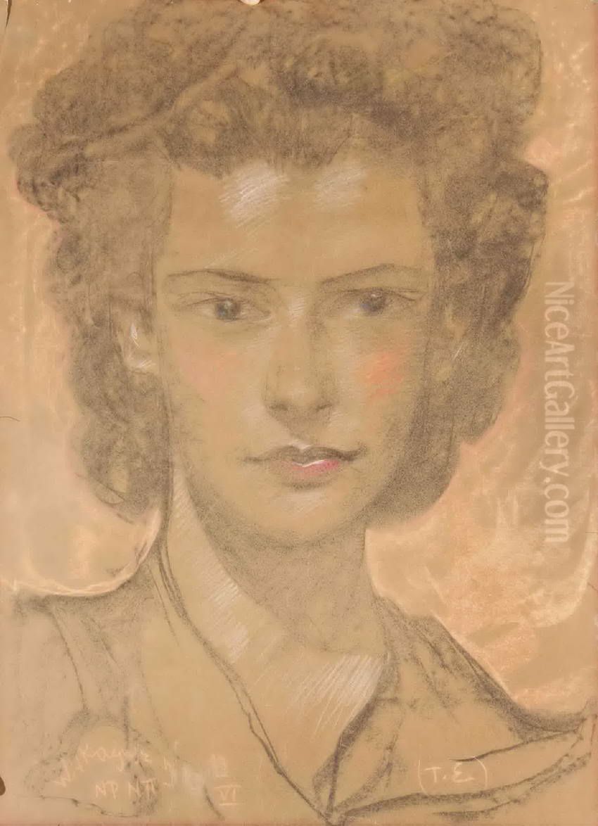 Portret kobiety Oil Painting by Stanislaw Ignacy Witkiewicz (Witkacy)