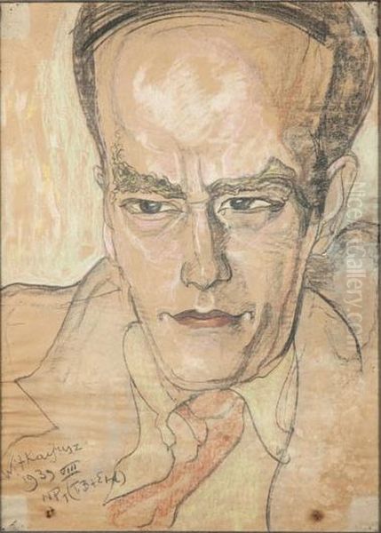 Portrait of Edward Zytecki Oil Painting by Stanislaw Ignacy Witkiewicz (Witkacy)