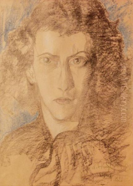 Portret kobiecy Oil Painting by Stanislaw Ignacy Witkiewicz (Witkacy)