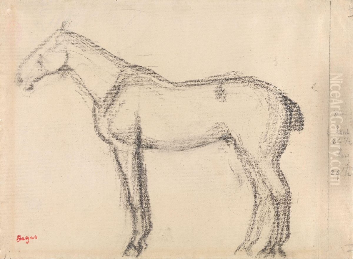 Horse Oil Painting by Edgar Degas