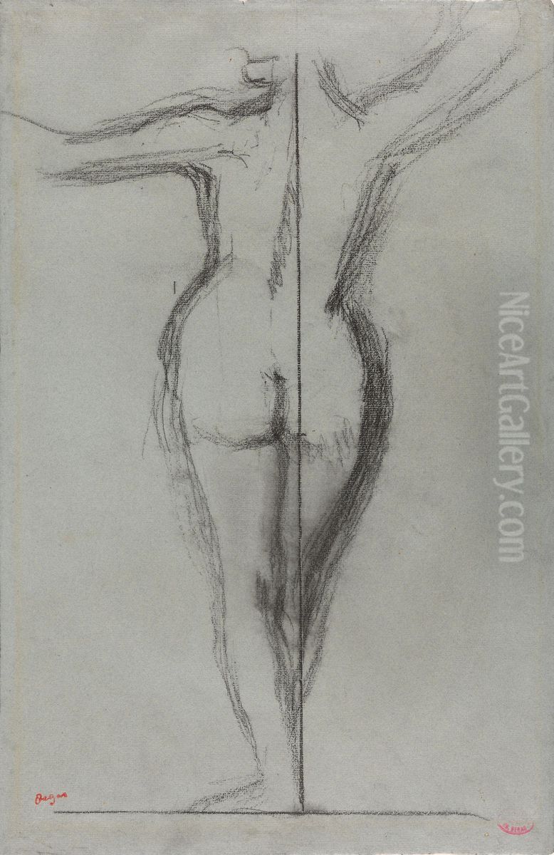 Nude Dancer Oil Painting by Edgar Degas