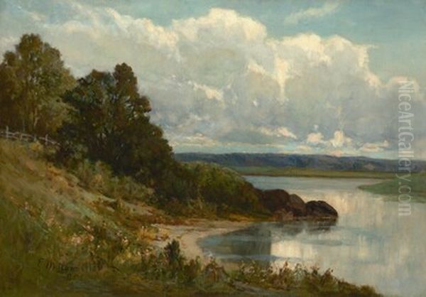 Palmer River Oil Painting by Edward Mitchell Bannister