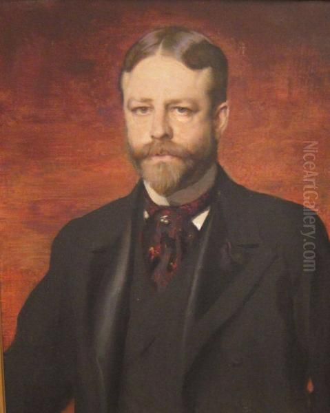 John M. Bowers (1850-1918) Oil Painting by Alfred Quinton Collins