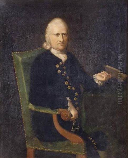 Cadwallader Colden (1687/8-1776) Oil Painting by Matthew Pratt