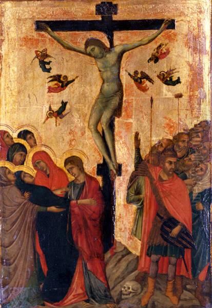 The Crucifixion Oil Painting by Duccio Di Buoninsegna