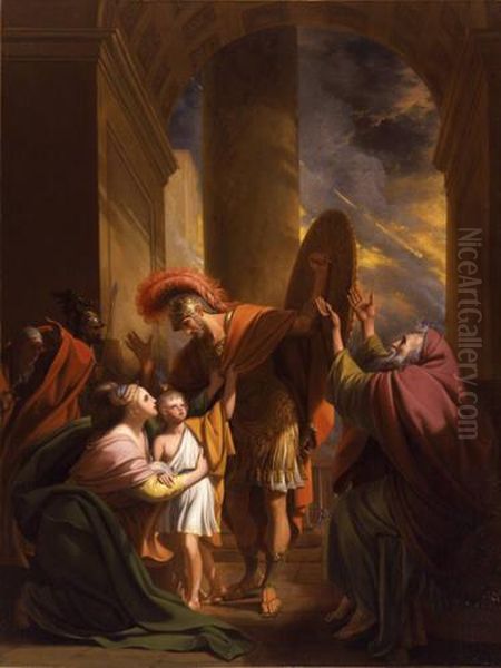 Aeneas and Creusa Oil Painting by Benjamin West