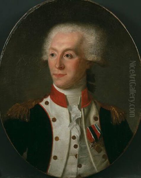 Marquis de Lafayette (1757-1834) Oil Painting by Joseph Boze