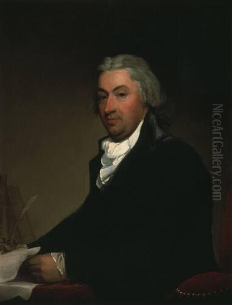 Chancellor Robert R. Livingston (1746-1813) Oil Painting by Gilbert Stuart