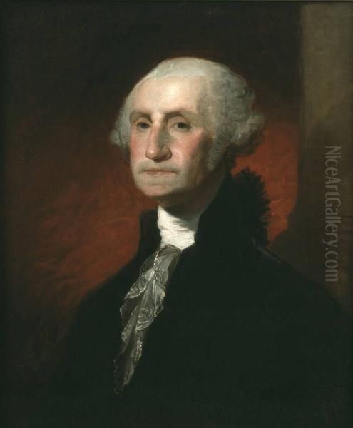George Washington (1732-1799) Oil Painting by Gilbert Stuart