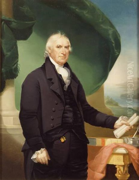 George Clinton (1739-1812) Oil Painting by Ezra Ames