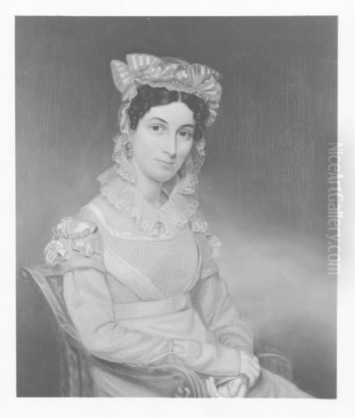 Mrs. Harvey Weed (1790-1873) Oil Painting by Eliab Metcalf