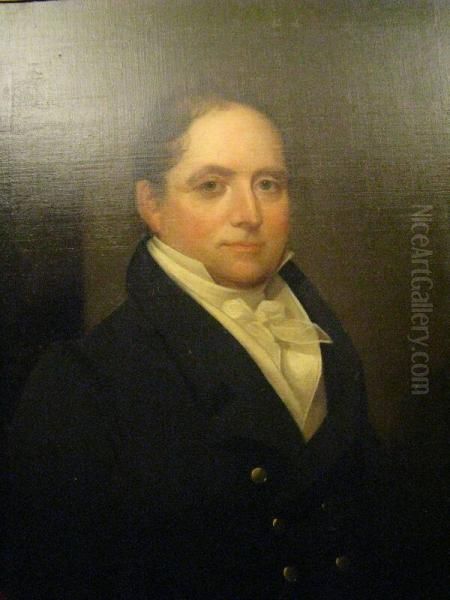 Eleazer Burnham (1780-1867) Oil Painting by Ezra Ames