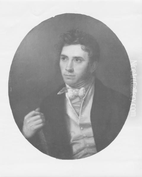 Asher B. Durand (1796-1886) Oil Painting by Eliab Metcalf