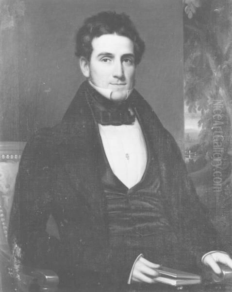 George Opdyke (1806-1875) Oil Painting by Frederick R. Spencer