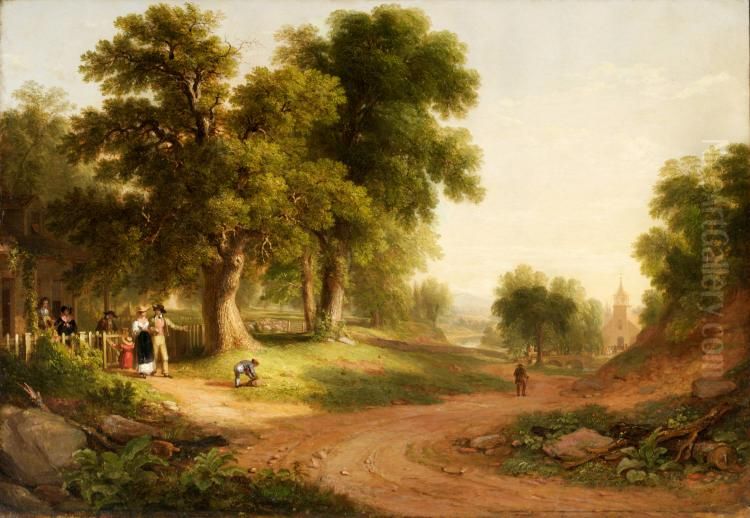 Sunday Morning Oil Painting by Asher Brown Durand
