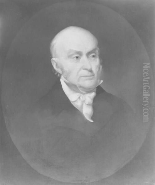 John Quincy Adams (1767-1848) Oil Painting by Edward Dalton Marchant