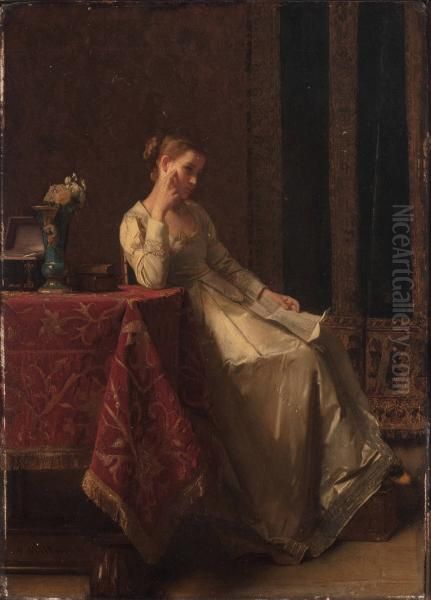 Revery Oil Painting by Florent Willems